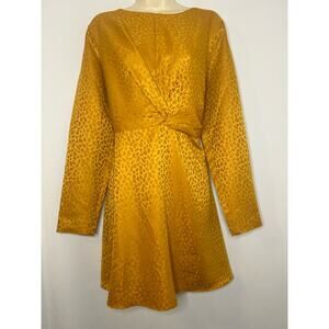 NWOT Chelsea28 Marigold Leopard Print Dress. Size XL.